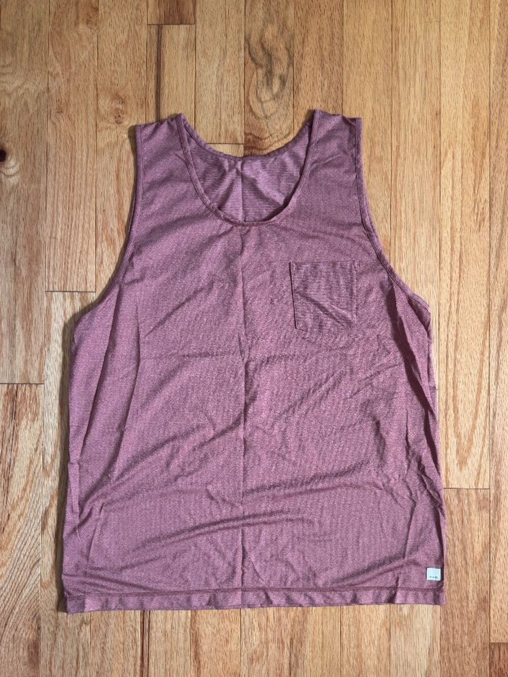 Vuori Tradewind Performance Tank Salmon Sienna Heather Men's Size XL